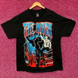The Rock Lightning Strikes WWE Tshirt size XL